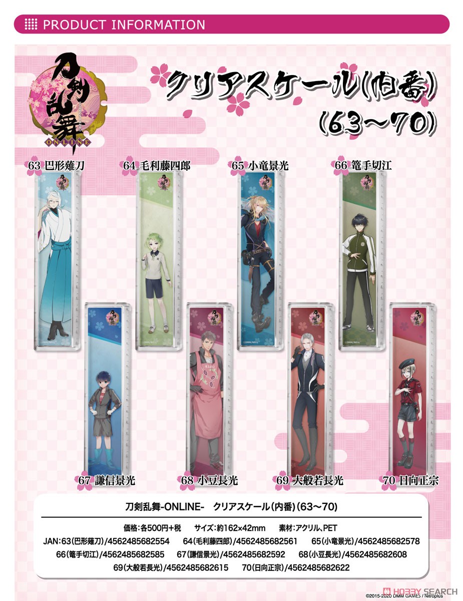 Touken Ranbu Clear Scale (Uchiban) 67: Kenshin Kagemitsu (Anime Toy) Other picture1