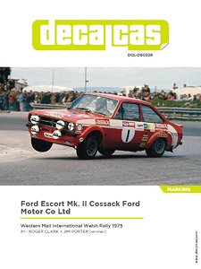 Ford Escort Mk.II Cossack Ford Mortor Co Ltd Western Mail International Welsh Rally 1975 (Decal)