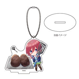 Acrylic Stand Key Ring [The Quintessential Quintuplets] 08 Miku Nakano Meal Time Ver. (Photo Chara) (Anime Toy)