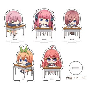 Acrylic Petit Stand [The Quintessential Quintuplets] 02 Study Ver. Box (Mini Chara) (Set of 5) (Anime Toy)