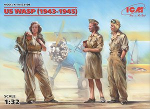 US WASP (1943-1945) (3 figures) (Plastic model)