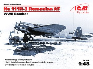 Heinkel He111H-3 Romanian AF, WWII Bomber (Plastic model)