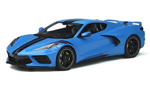 Chevrolet Corvette C8 (Blue) (Diecast Car)