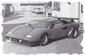 Lamborghini Countach LP400/500S `Walter Wolf` Ch.1120148 Test version (ミニカー)