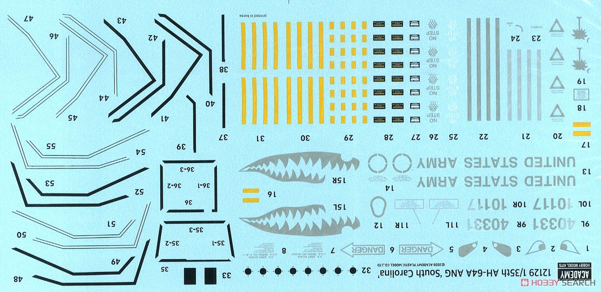 AH-64A アパッチ `サウスカロライナANG` (プラモデル) 中身5