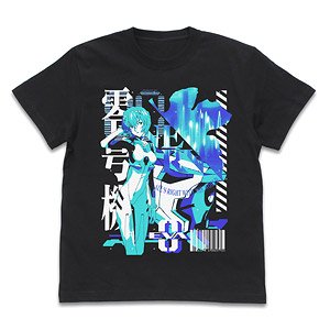 Evangelion Evangelion Unit 00 Acid Graphics T-Shirts Black M (Anime Toy)