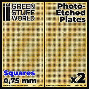 Photo-Etched Plates - Medium Squares (Plastic model)