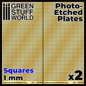 Photo-Etched Plates - Large Squares (Plastic model)