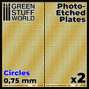 Photo-Etched Plates - Medium Circles (Plastic model)