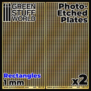 Photo-Etched Plates - Large Rectangles (Plastic model)