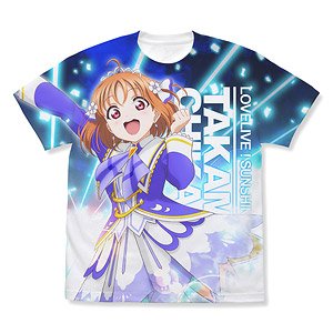 ラブライブ！サンシャイン!! 高海千歌 フルグラフィックTシャツ Over the Rainbow Ver. WHITE XL (キャラクターグッズ)