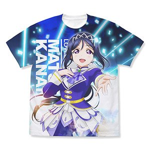 ラブライブ！サンシャイン!! 松浦果南 フルグラフィックTシャツ Over the Rainbow Ver. WHITE M (キャラクターグッズ)