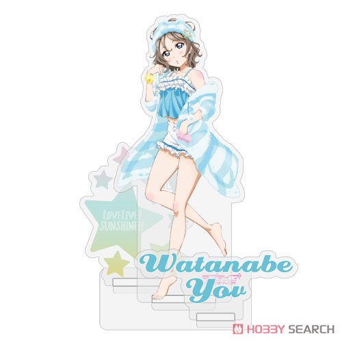 Love Live! Sunshine!! You Watanabe Acrylic Stand Pajama Ver. (Anime Toy) Item picture1