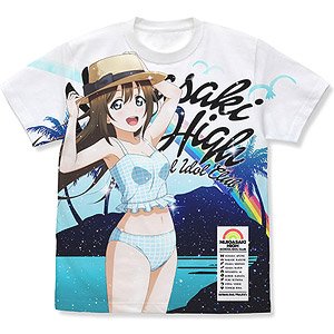Love Live! Nijigasaki High School School Idol Club Shizuku Osaka Full Graphic T-Shirts Swimsuit Ver. White S (Anime Toy)