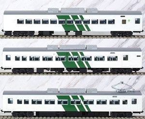 1/80(HO) Limited Express Series 185-0 Odoriko Color (J.R. Last Year Version) Additional Three Middle Car Set (Plastic Product) (Add-On 3-Car Set) (Pre-Colored Completed) (Model Train)
