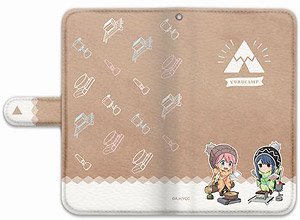 へやキャン△ 手帳型スマホケース (なでしこ&リン/ミニキャラ) 汎用Lサイズ (キャラクターグッズ)