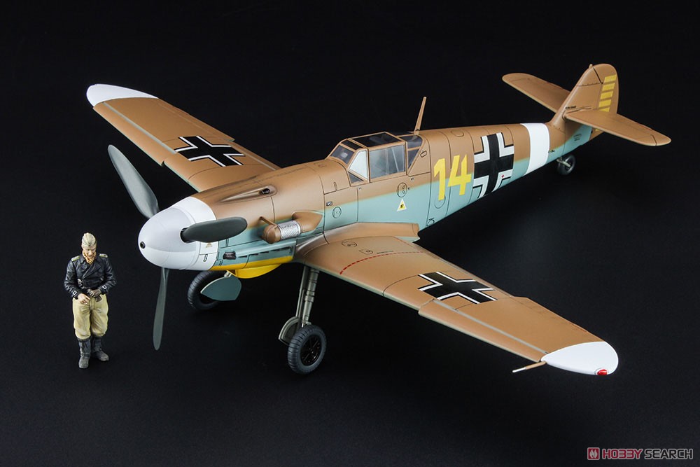 メッサーシュミット Bf109F-4 Trop `アフリカの星(マルセイユ)`w/フィギュア (プラモデル) 商品画像1