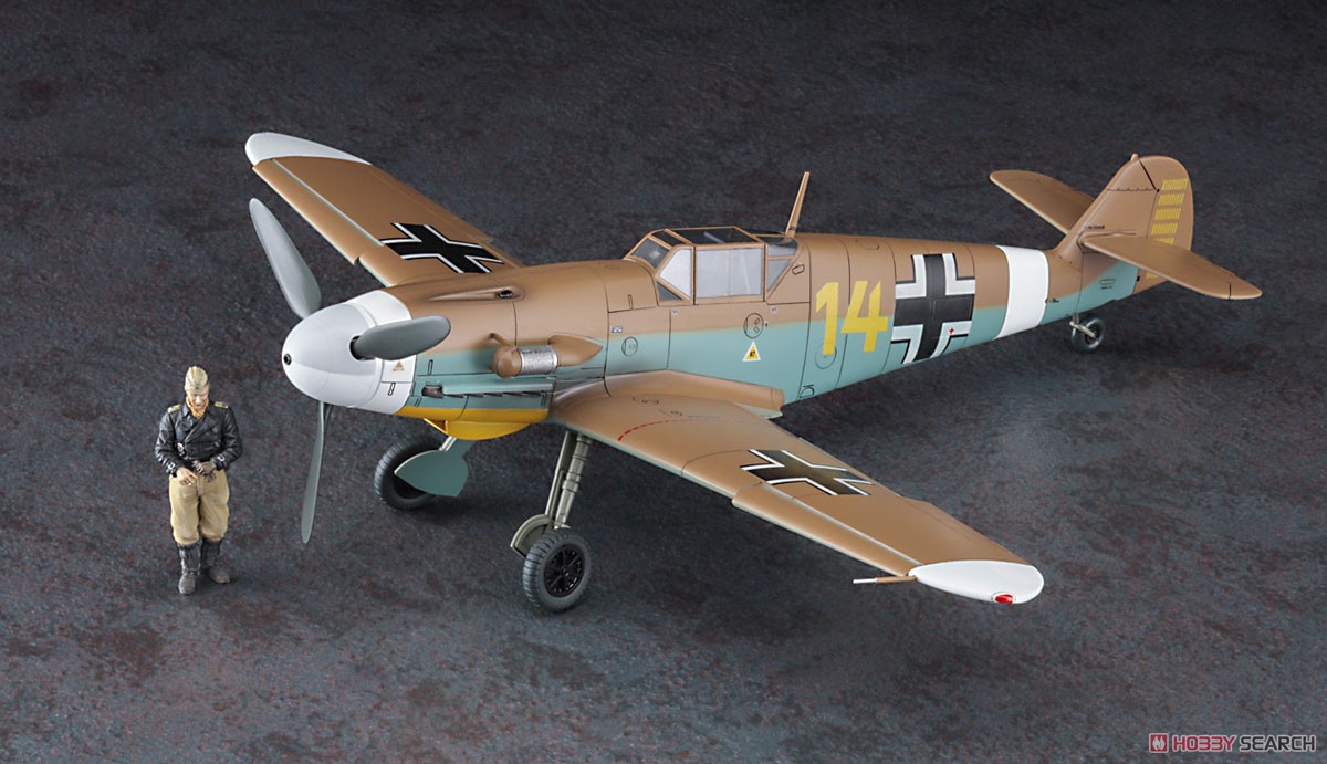 メッサーシュミット Bf109F-4 Trop `アフリカの星(マルセイユ)`w/フィギュア (プラモデル) 商品画像5