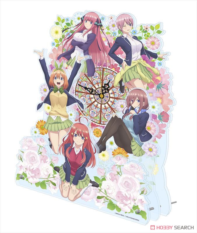 The Quintessential Quintuplets Big Acrylic Table Clock (Anime Toy) Item picture2