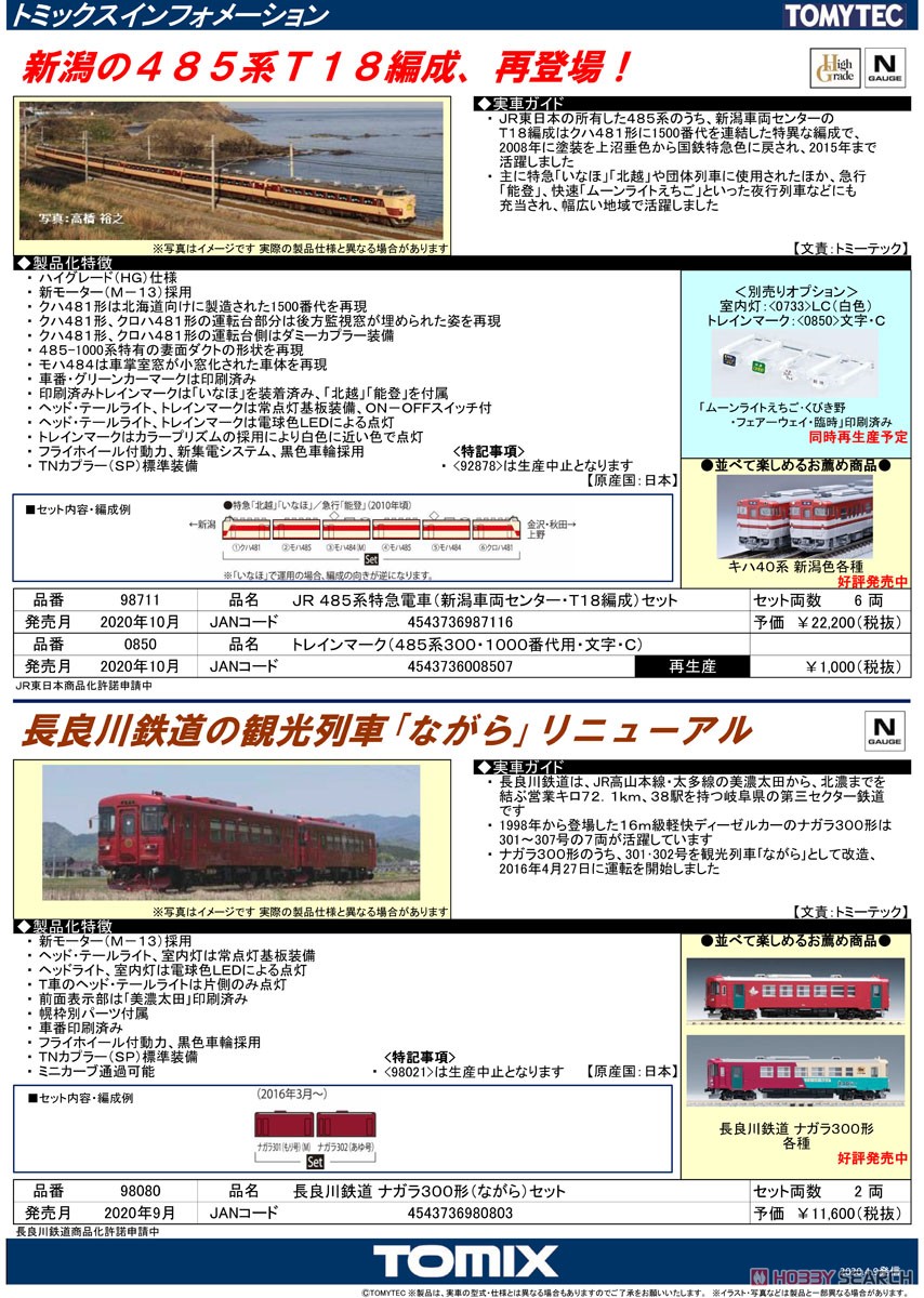 Nagaragawa Railway Type NAGARA300 `Nagara` Set (2-Car Set) (Model Train) About item1