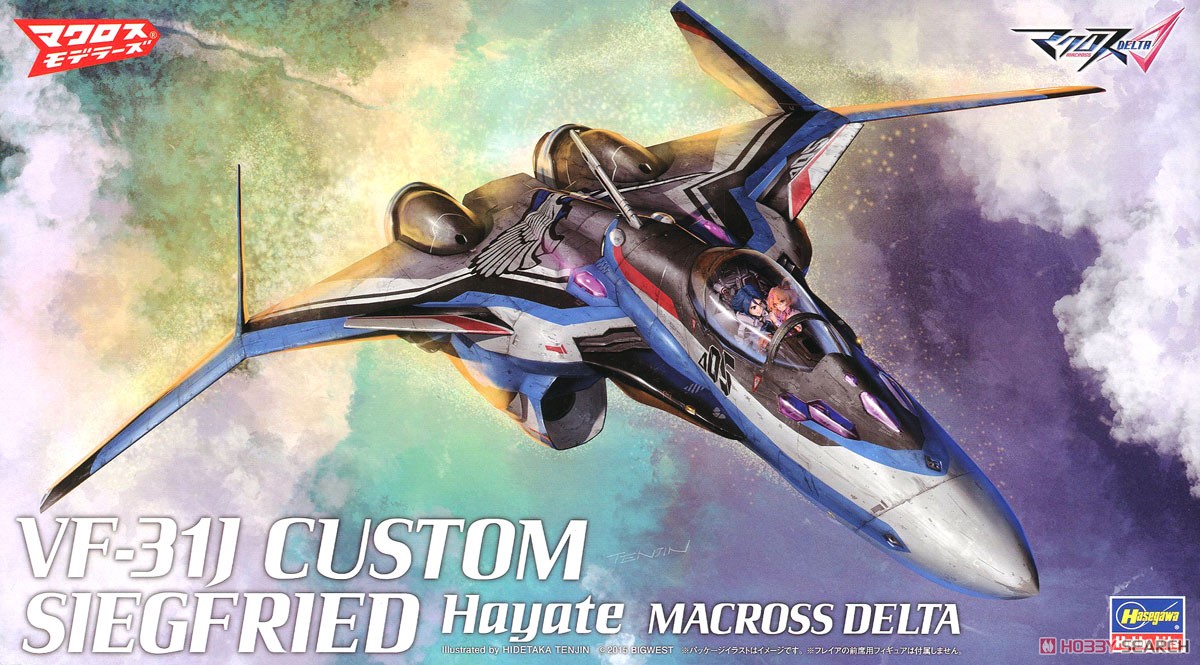 VF-31J Kai Siegfried `Hayate Custom` Macross Delta (Plastic model) Package1