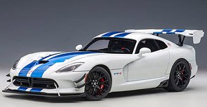 Dodge Viper Commemorative Edition ACR (Pearl White / Blue Stripe) (Diecast Car)