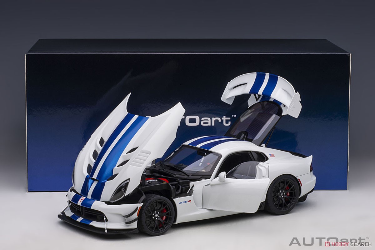 ダッジ バイパー GTS-R コメモラティブ エディション ACR (パール・ホワイト/ブルー・ストライプ) (ミニカー) 商品画像6