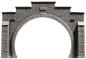 34852 (N) トンネルポータル (複線用) (1個入り) [Steinmauer PROFI-plus Tunnel-Portal 2gl.] (鉄道模型)