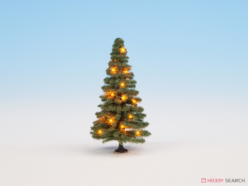 22121 (O/HO/TT/N) クリスマスツリー (Beleuchteter Weihnachtsbaum, Grun) (高さ：8cm) (LED 20個付き) (鉄道模型) 商品画像1