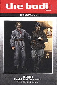 Finnish Tank Crew WW II (2 Figures) (Plastic model)