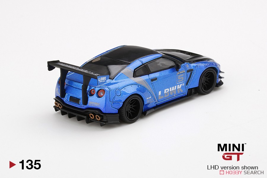LB Works Nissan GT-R R35 Type2 Rear Wing Version 3 Blue `LBWK` 2.0 (LHD) (Diecast Car) Item picture2