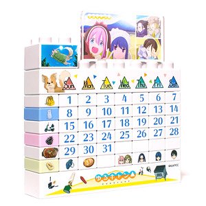 Yurucamp Calendar Block (Anime Toy)