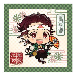 Demon Slayer: Kimetsu no Yaiba Microfiber Coaster Tanjiro Kamado Oni Taiji Ver. (Anime Toy)