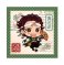 Demon Slayer: Kimetsu no Yaiba Microfiber Coaster Tanjiro Kamado Oni Taiji Ver. (Anime Toy) 商品画像1 Thumbnail