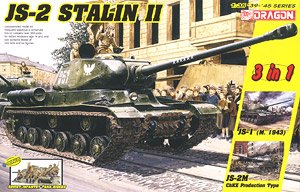 WW.II Soviet JS-2 Stalin II Heavy Tank 3 in 1 w/Soviet Infantry (Plastic model)