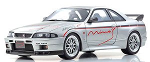 日産 スカイライン GT-R (BCNR33) マインズ (シルバー) (ミニカー)