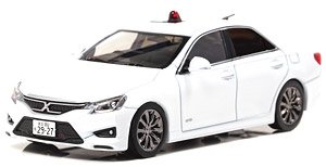 トヨタ マークX 350S +M SUPER CHARGER (GRX133) 2016 警視庁高速道路交通警察隊車両 (覆面 白) (ミニカー)