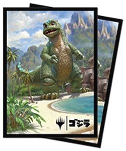 Magic: The Gathering Accessories for [Ikoria: Lair of Behemoths] Godzilla Alternate Art Deck Protector Sleeve Babygodzilla, Ruin Reborn (Card Sleeve)