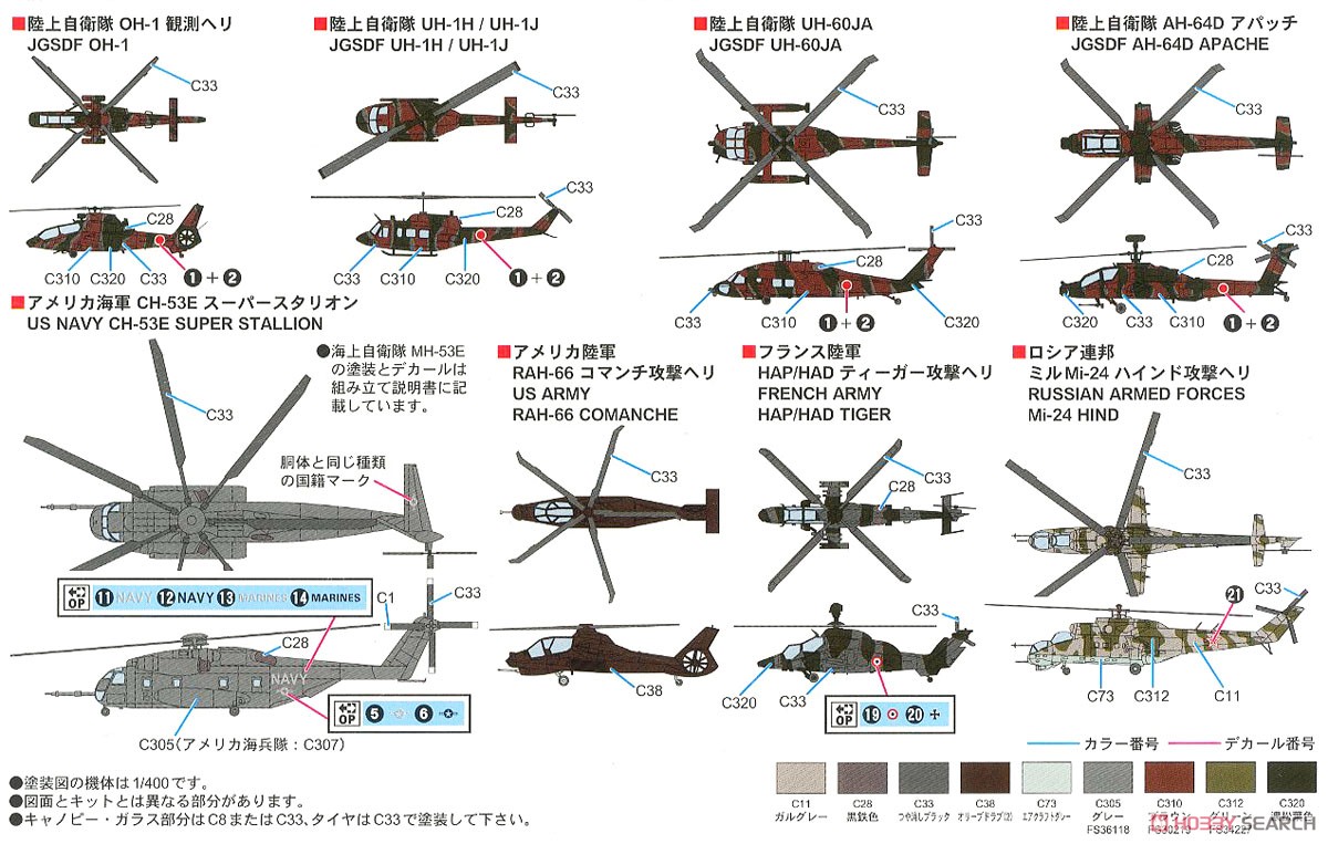 世界の軍用ヘリコプター スペシャル メタル製 Mi-8 ヒップ×2機付き (プラモデル) 塗装1