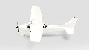 (HO) Mini Kit Cessna Type Sport Airplane White (Model Train)