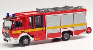 (HO) メルセデスベンツ アテゴ 13 Ziegler Z-Cab 消防車 (鉄道模型)