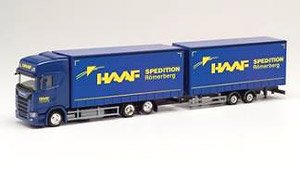 (HO) スカニア CR 20 HDボリュームトレーラー `Haaf Spedition` (鉄道模型)