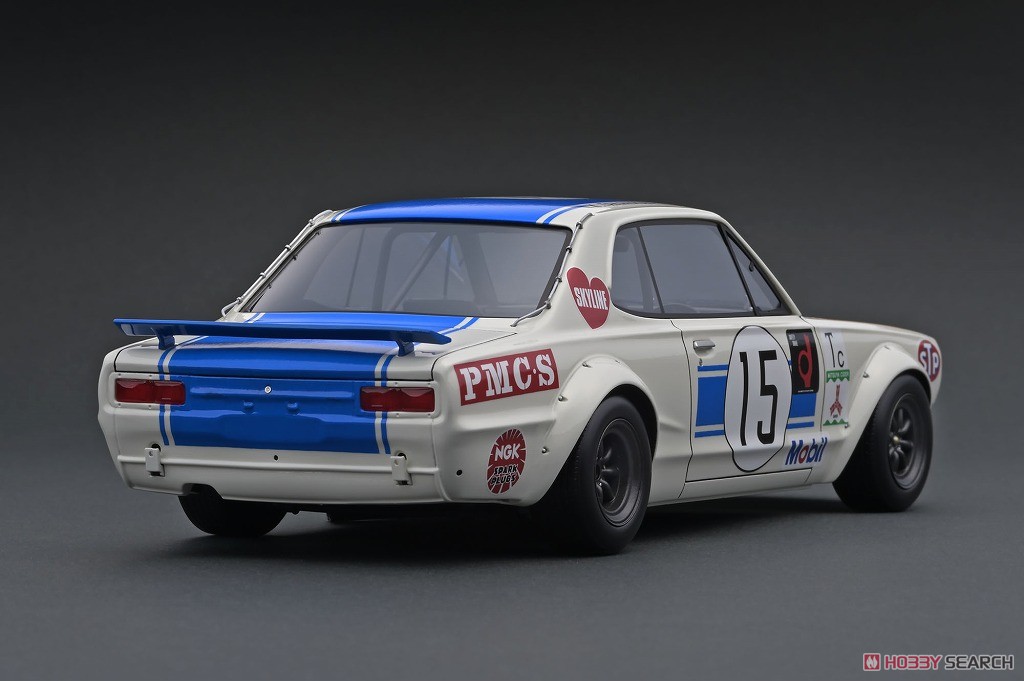Nissan Skyline 2000 GT-R (KPGC10) (#15) 1972 Fuji 300km Speed Race (ミニカー) 商品画像3