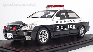 Toyota Crown (GRS180) Sizuoka Prefecture Police Traffic Department Mobile Traffic Unit #55 (Diecast Car)