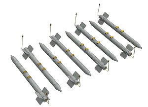 HVAR Rockets (8 Pieces) (Plastic model)