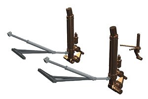 B-17G Undercarriage Legs Bronze (for HK Model) (Plastic model)