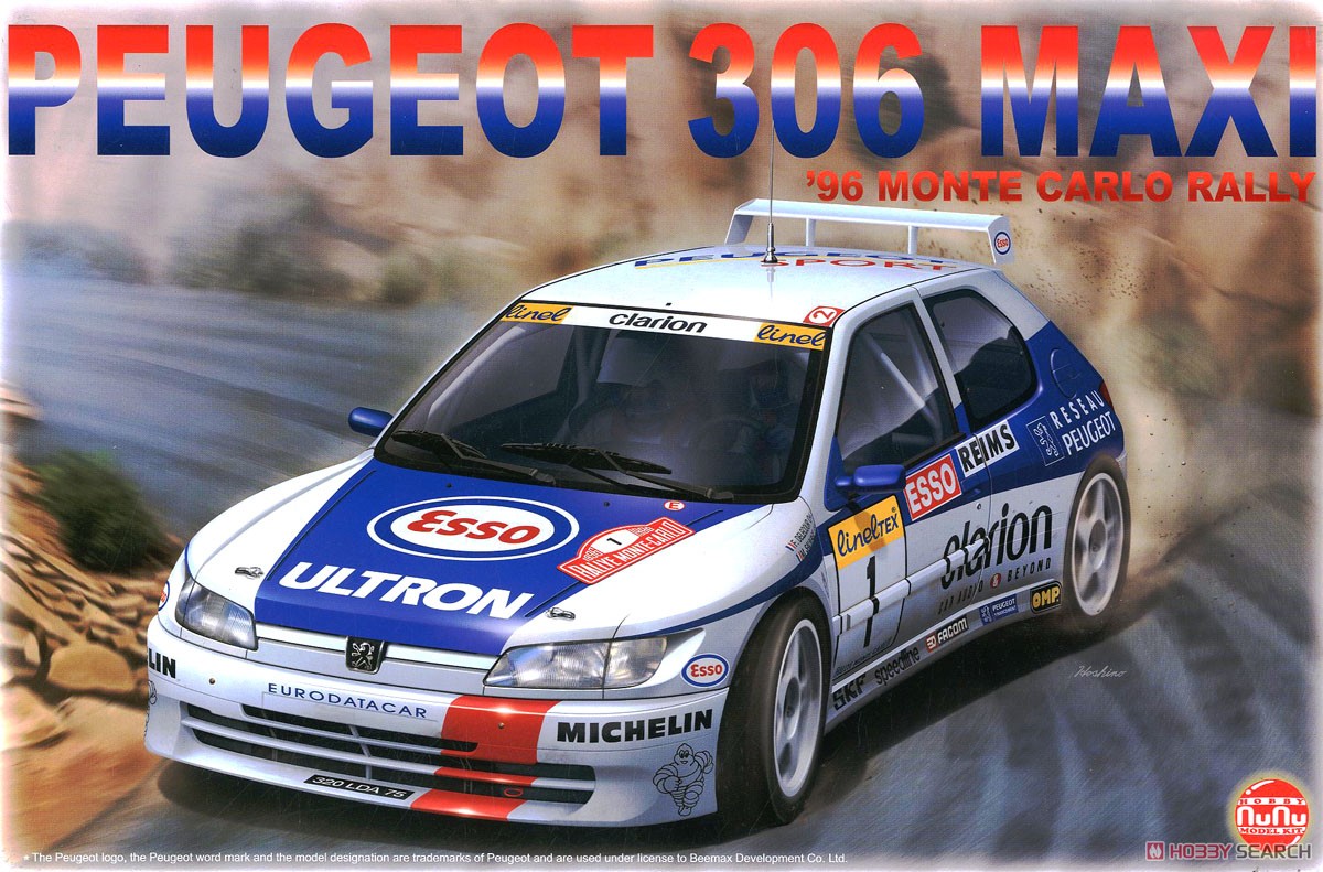 1/24 レーシングシリーズ プジョー306マキシ 1996 モンテカルロラリー (プラモデル) パッケージ1