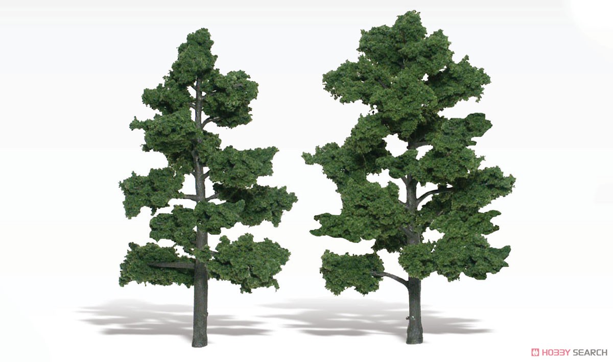 TR1516 (N/HO/O) 広葉樹 175mm 緑色 (2本入) [Realistic Trees Midium Green 6in-7in (15.2cm-17.7cm)] (鉄道模型) 商品画像1