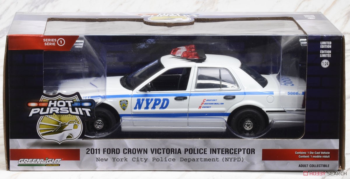 Hot Pursuit - 2011 Ford Crown Victoria Police New York City Police Dept (NYPD) (ミニカー) パッケージ1