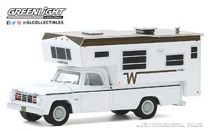 1966 Dodge D-100 with Winnebago Slide-In Camper (30189) (ミニカー)